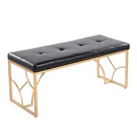 LumiSource Constellation Gold Black Bench