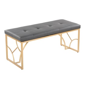 LumiSource Constellation Gold Grey Bench