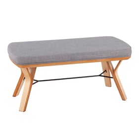 LumiSource Folia Light Grey Bench