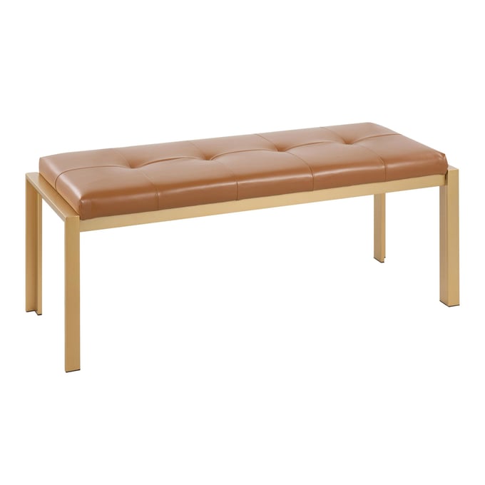 LumiSource Fuji Gold Camel Bench LUMI-BC-FUJI-AUCAM