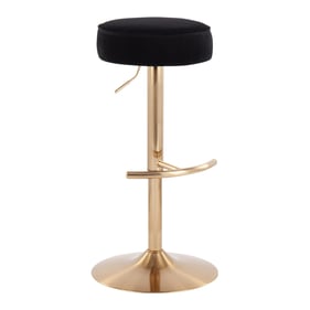 LumiSource Dot Black Adjustable Barstool