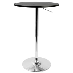 LumiSource Elia Black Adjustable Bar Table