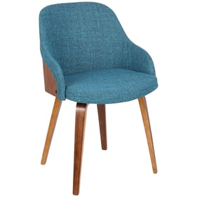 LumiSource Bacci Teal Fabric Dining Chair