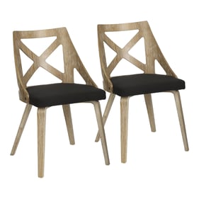 2 LumiSource Charlotte Charcoal Chairs