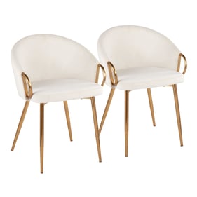 2 LumiSource Claire Cream Chairs