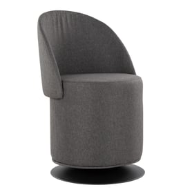 LumiSource Finch Charcoal Swivel Chair