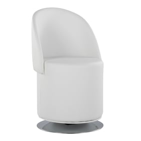 LumiSource Finch White Swivel Chair