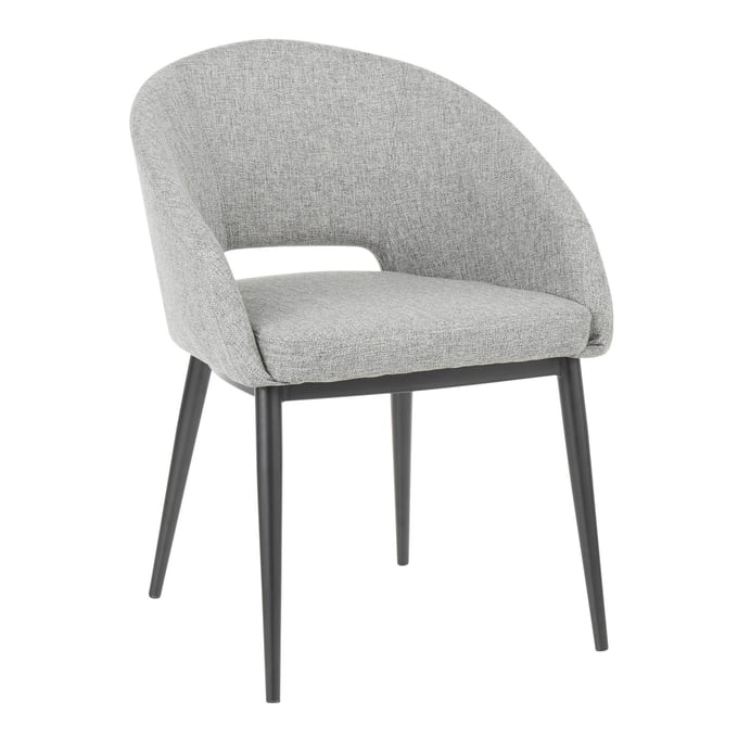 LumiSource Renee Grey Chair LUMI-CH-RENEE-BKGY