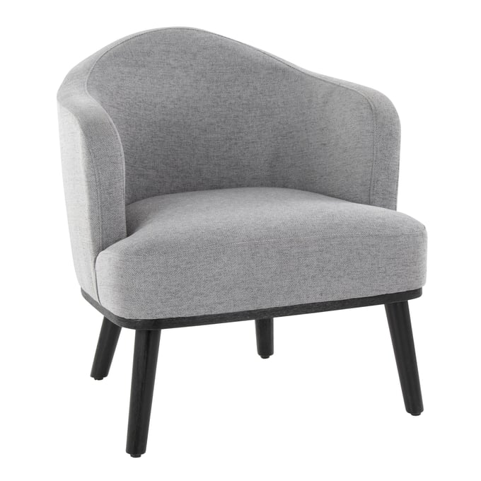 LumiSource Ahoy Grey Accent Chair LUMI-CHR-AHOY-BKGY