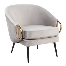 LumiSource Claire Silver Accent Chair