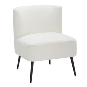 LumiSource Fran White Slipper Chair