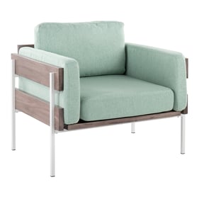 LumiSource Kari Light Green Accent Chair