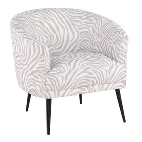 LumiSource Tania Grey Fabric Accent Chair