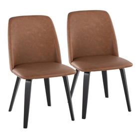 2 LumiSource Toriano Camel Dining Chairs