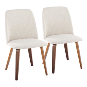 2 LumiSource Toriano Beige Dining Chairs