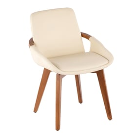 LumiSource Cosmo Cream PU Chair