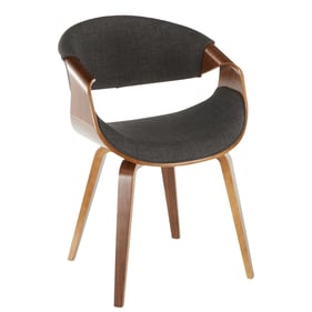 LumiSource Curvo Charcoal Dining Chair