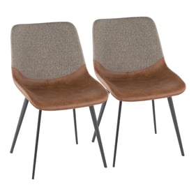 2 LumiSource Outlaw Espresso Brown Chairs