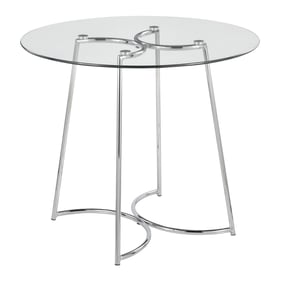 LumiSource Cece Chrome Dinette Table