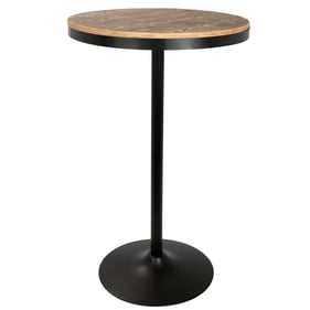 LumiSource Dakota Medium Brown Adjustable Bar Table