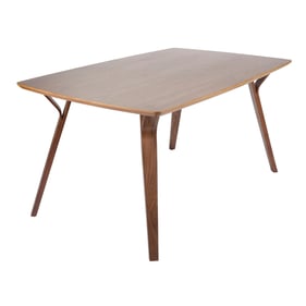 LumiSource Folia Walnut Dining Table