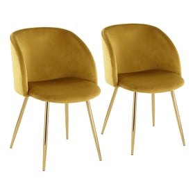 2 LumiSource Fran Chartreuse Chairs