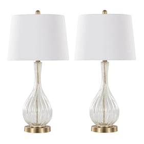 2 LumiSource Jenny White 27.25 Inch Table Lamps