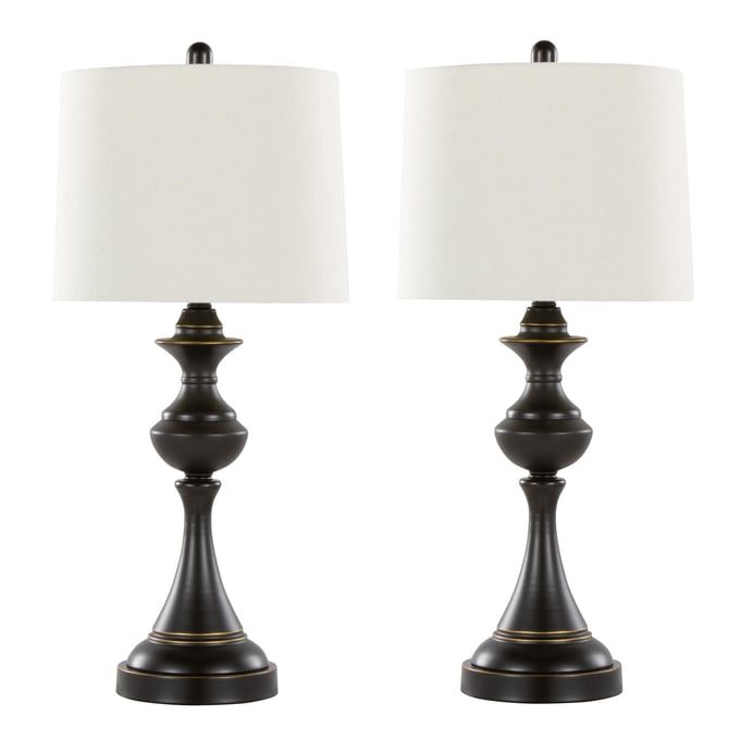 2 LumiSource Montgomery Oil Rubbed Bronze 29 Inch Table Lamps LUMI-GTS29-MTGMRY-ORBW2