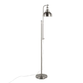 LumiSource Emery Nickel Floor Lamp