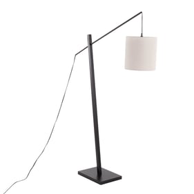 LumiSource Arturo Black Grey Floor Lamp