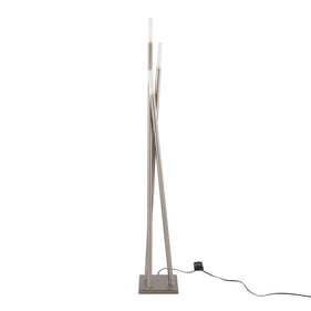 LumiSource Icicle Brushed Nickel Floor Lamp