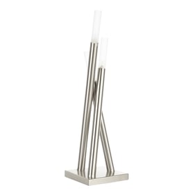 LumiSource Icicle Brushed Nickel Table Lamp