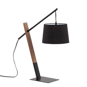 LumiSource Archer Black Walnut Table Lamp