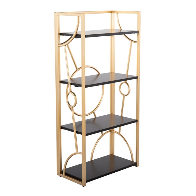 LumiSource Constellation Black Bookcase LUMI-OBC-CONSTELLATION-AUBK