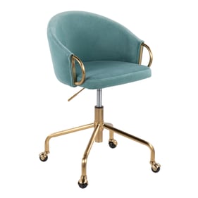 LumiSource Claire Light Blue Task Chair