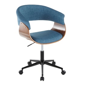 LumiSource Vintage Mod Blue Office Chair