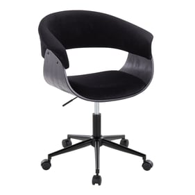 LumiSource Vintage Mod Black Office Chair