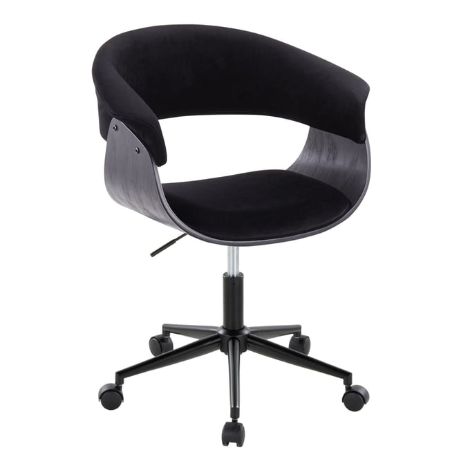 LumiSource Vintage Mod Black Office Chair LUMI-OC-VMOV1-BKBKBK1