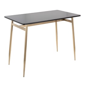 LumiSource Marcel Black Gold Counter Table