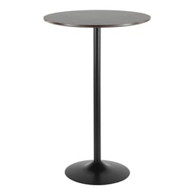 LumiSource Pebble Black Espresso Adjustable Bar Table