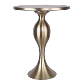 LumiSource Ashland Gold 24 Inch Accent Table