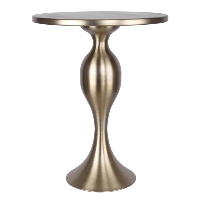 LumiSource Ashland Gold 24 Inch Accent Table LUMI-TBS24-ASHLND-AU