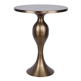 LumiSource Ashland Matte Golden Bronze 24 Inch Accent Table