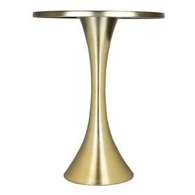 LumiSource Lenuxe Gold 24 Inch Accent Table