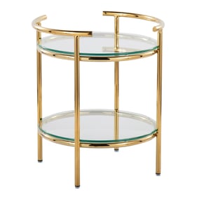 LumiSource Rhonda Gold Side Table