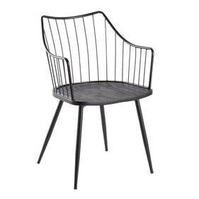 LumiSource Winston Black Chair