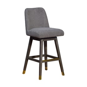 Luxur Living Akhar Grey Oak Swivel Bar Stool