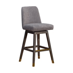 Luxur Living Akhar Mocha Swivel Mocha Fabric Bar Stool