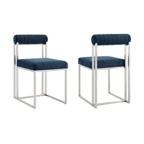 2 Luxur Living Khudaj Blue Dining Chairs