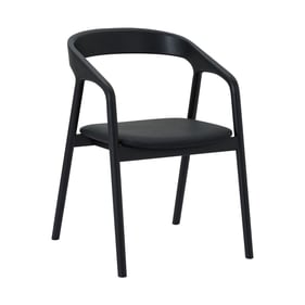 Luxur Living Khopadi Black Oak Wood Dining Chair